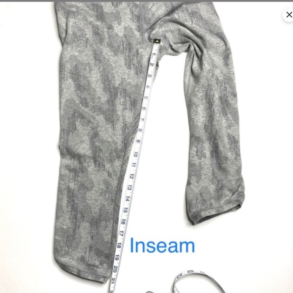 Athleta Organic Be Present Crop Leggings in Sandbar sz medium EUC - Picture 9 of 11